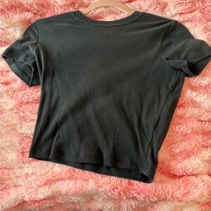 Hollister Black Baby Tee